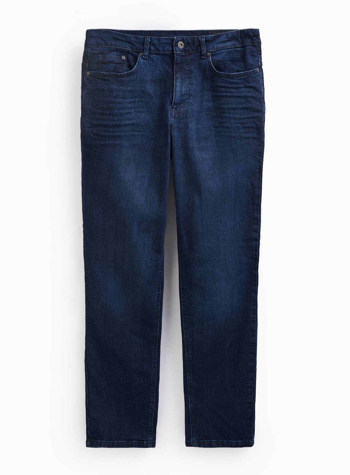 Dark Denim Mid Rise Straight Leg Jeans 40S - Image 3